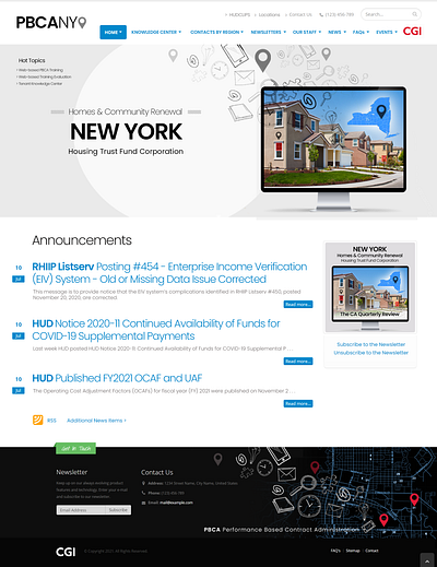 PBCA Home branding design ui ux website
