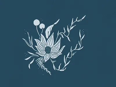 Floral Digital Illustration/Drawing apple pencil artist drawing floral floral art floral design flower illustration illustration art illustration digital ipad ipadpro leaves plant procreate shading sketch texture texture brushes true grit texture supply