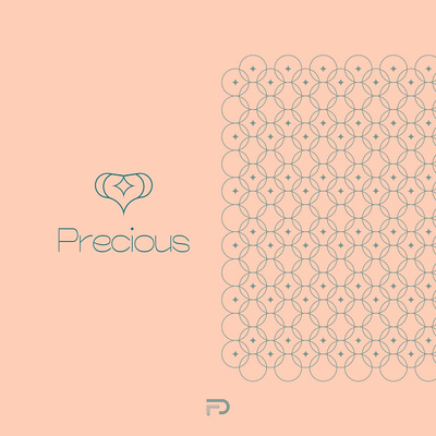 Precious Logo brand branding design feminine flat icon identity jewelry logo logodesign mark minimal minimalist modern shop trend vector