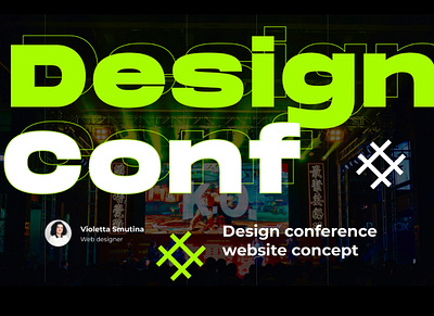 Design conference concept adobe xd design typography ui ux web website