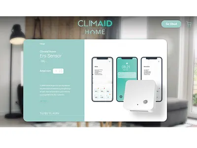 Climaid Home product window ecommerce shop mixed reality product page ux design
