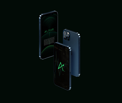 ALPHR branding finance fintech fintech app fintech logo green iphone logo logo design logomark money tech logo