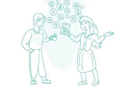 Climaid login greeting illustration graphic illustration