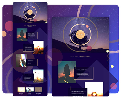 Astrospection Landing Page branding clean ui design landing page design responsive web design typography ui ui design ux ui web design website redesign