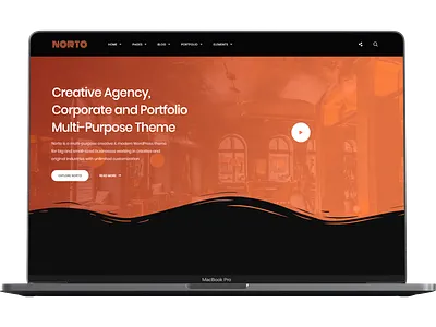 Norto - Creative Portfolio WordPress Theme animation blog creative design envato javascript php themeforest tweenmax ux wordpress