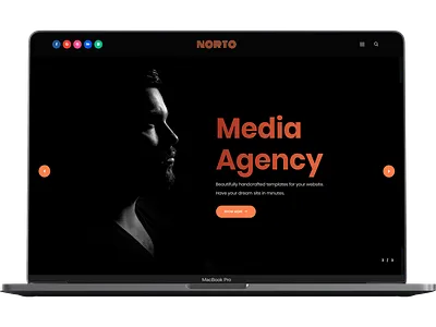 Norto - Creative Portfolio WordPress Theme branding creative envato illustration javascript logo themeforest tweenmax ui ux vector
