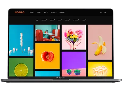 Norto - Creative Portfolio WordPress Theme animation blog creative css design envato javascript portfolio tweenmax ux