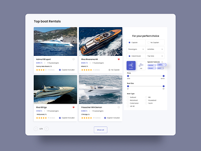 BoatFinder 🧭 | Configurator configurator ui ux web