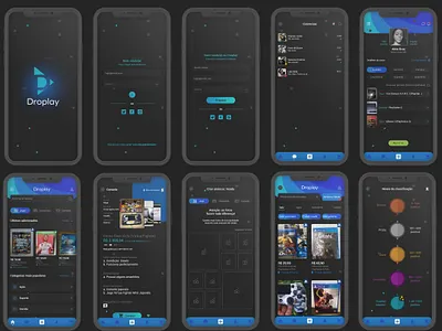 Droplay V2 - Compartilhe jogos, acessórios e consoles app app design branding daily daily ui design design app logo logo design ui ui challenge uidesugner uiux user experience ux ux design uxdesign