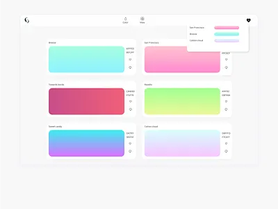 Gradiooo | Beautiful gradients minimalism ui ux website