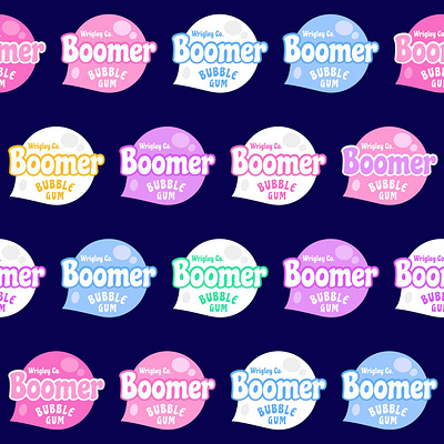 Boomer Bubble Gum Stickers bubble gum chew stickers wrigley