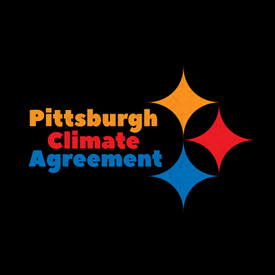 Pittsburgh Climate Agreement T-Shirt Design adobe illustrator design graphic design graphic tees illustration print design sticker sticker design t shirt t shirt design typography vector