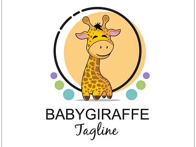 baby giraffe animals animals logo baby giraffe giraffe illustration vector wild