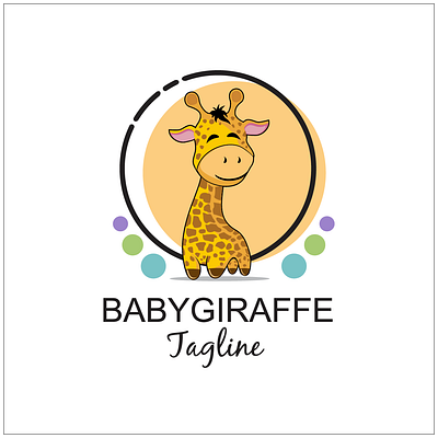 baby giraffe animals animals logo baby giraffe giraffe illustration vector wild
