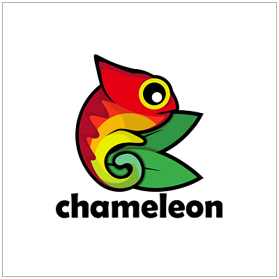 chameleon animals animals logo chameleon illustration logo vector