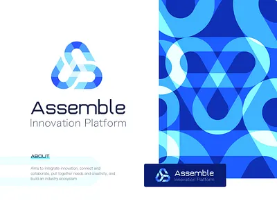 Logo design - Assemble color design logo 设计