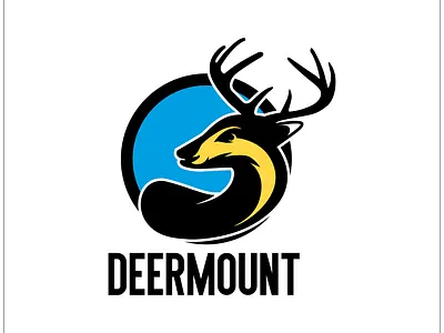deermount animals animals logo deer deer head deer logo illustration logo vector