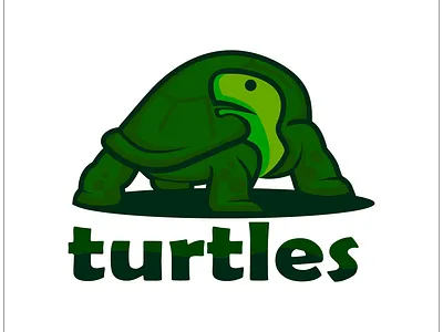 turtles animals animals logo flat icon illustration logo turtles vector