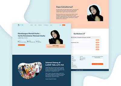 Redesign LatihID Talks #15 ui ui design ux web design