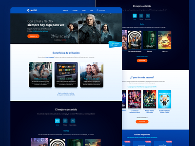 Netlix - Web commercial design entel netflix netflix and chill ui ui ux ui design uidesign web webdesign