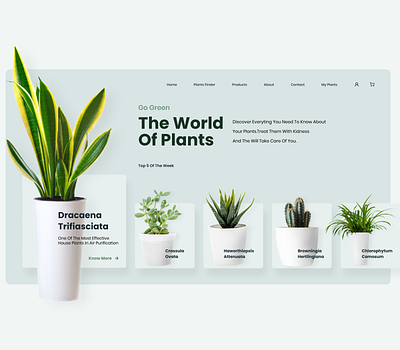 Plants UI Landing Page design flowers landing page plants ui ui ux uidesign uiux ux uxdesign uxui web design