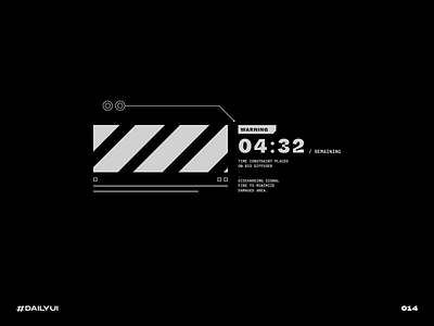 Countdown timer black challenge countdown dailyui display futuristic hud stopwatch timer ui