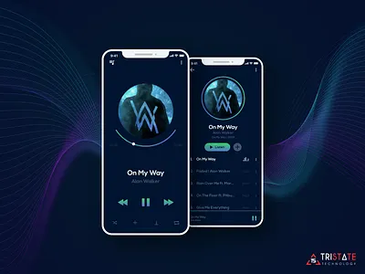 Music Player App app audio app creative design layout design mobile app design modern design music app music player app ui ux