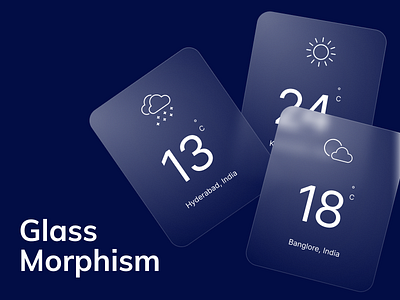 Glass Morphism app design icon ui ux