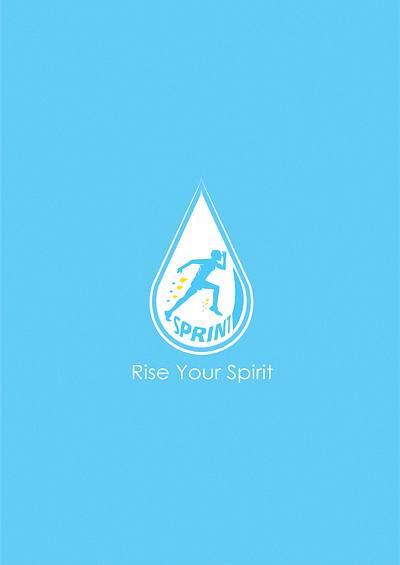 Sprint Water Logo blue brand design brand identity logo logo design logotype water waterdrop