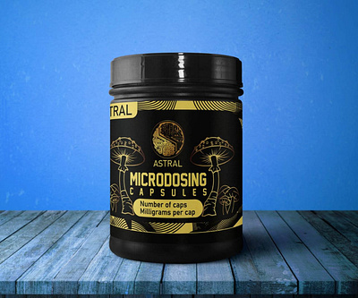 Label Design For Microdosing food graphic graphic design label medicine packaging