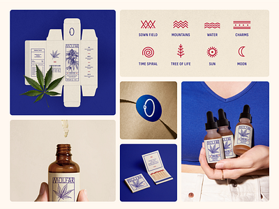 Branding & Packaging Design ✸ CBD Wellness beauty blue branding cbd cosmetics craft graphic design health herbal icons illustration label design logo minimalist packaging natural package design packaging welness