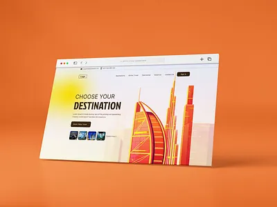 UI/UX Web Design - Dubai Travel Agency agency website cleanui creative agency creativewebsite ecommerce figma homepage landing page minimaldesign modernui productdesign responsive ui uidesign uiux uxdesign webdesign website websiteconcept websitedesign