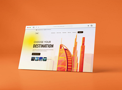 UI/UX Web Design - Dubai Travel Agency agency website cleanui creative agency creativewebsite ecommerce figma homepage landing page minimaldesign modernui productdesign responsive ui uidesign uiux uxdesign webdesign website websiteconcept websitedesign