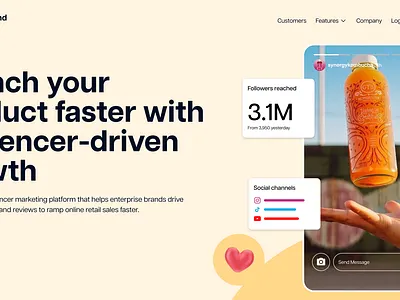 ProductWind Redesign design hero hero section marketing marketing design marketing website modern social media trendy web design website design