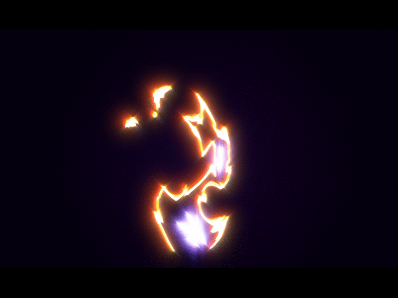 Fire Flow 2d 2d animation 2d vfx cartoon fx hand drawn loop motion design motion graphic tvpaint vfx