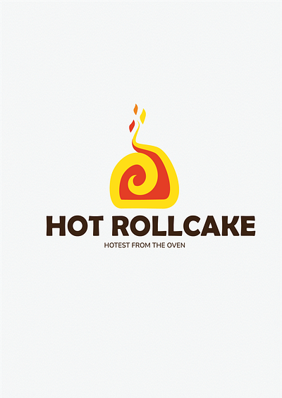 Hot Rollcake brand identity branding cake logo hot logo logo design logodesign