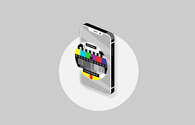 Mobile illustration adobe illustrator design illustration iphone 11 mobile mobile app design mobile design no signal vector vector art vector illustration