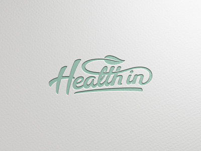 health in custom letters custom type health logo vegan vegan food