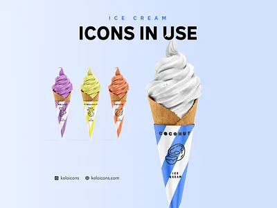 Ice Cream Icons in use caffee design example food ice icecream icon icons illustration inspiration logo perfect pixel shop use user experience