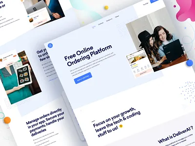 Online Food Ordering Website clean ui delivery website delivery website design food delivery website food landing page landing page minimal online delivery online food online food delivery order restaurant restaurant landing page typography ui uidesign ux webdesign website website concept