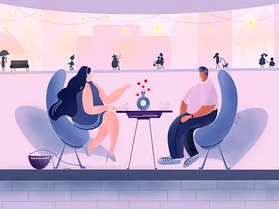 Love 💜 flat graphic design illustration illustrator logo minimal ui ux vector web