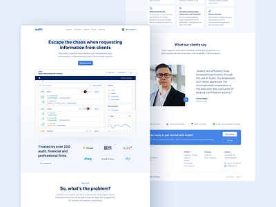 🏠 Auditi Homepage audit hero saas saas website testimonial ui web design webdesign