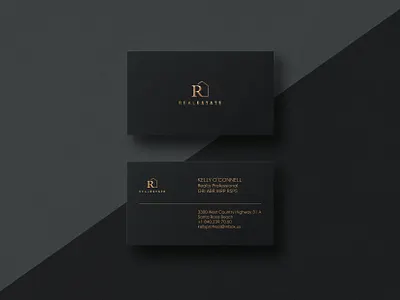 REAL ESTATE BUSINESS CARDS DESIGN brand identity branding business card design business cards gold foil graphic design letterpress logo minimal modern print professional real estate realestate realty