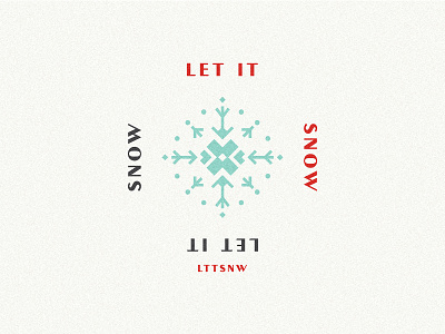 LET IT SNOW! Simple Logo Concept beauty design flat illustration geometric illustration lettering logo logodesigner logomark mint poster design simple logo typography vector wordmark