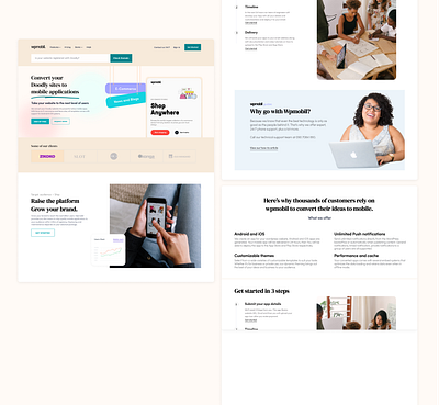SaaS - Wpmobil Website design minimal saas saas design saas landing page saas website typography ui ux webdesign website design