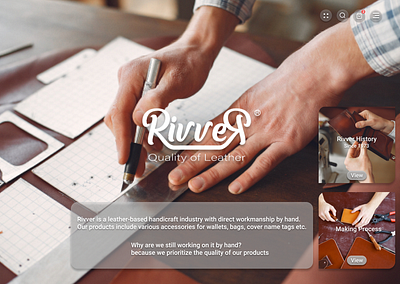 Web Design for Leather Shop app design ui ux web