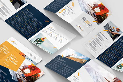 Roofer and Builder – Brochures and Flyers Templates architecture brochure brochure design brochure template builder constructor engineer flyer flyer design flyer template indesign template photoshop template renovation roofer services window