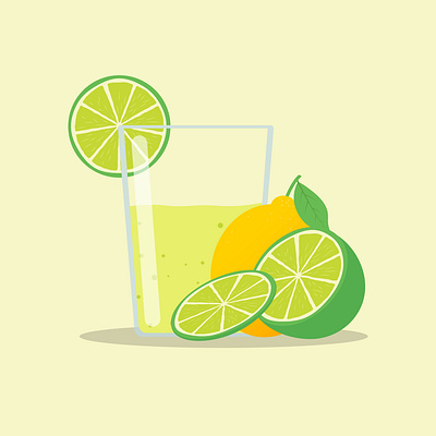 Lemonade illustration adobe illustrator branding design flat freelance design freelancer graphic design illustration illustration art lemon illustration vector