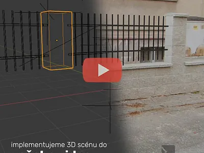 3D fence visualisation 3d model blender3d motion tracking