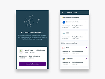 Discover Loan App Design app bank design india mobile ui ux